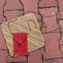 Handcrafted Soof Embroidery Mobile Sling Bag