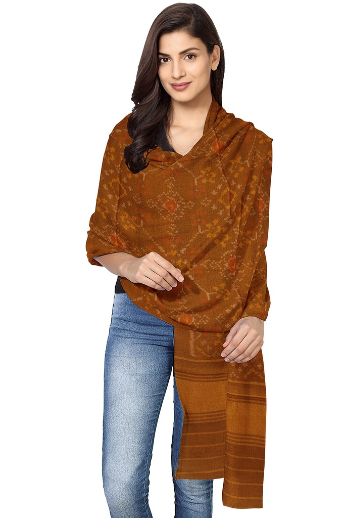 Handwoven Single Ikat Patola Shawl