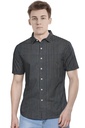 Men’s Short-Sleeve Striped Casual Shirt