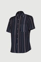 Men’s Short-Sleeve Striped Casual Shirt