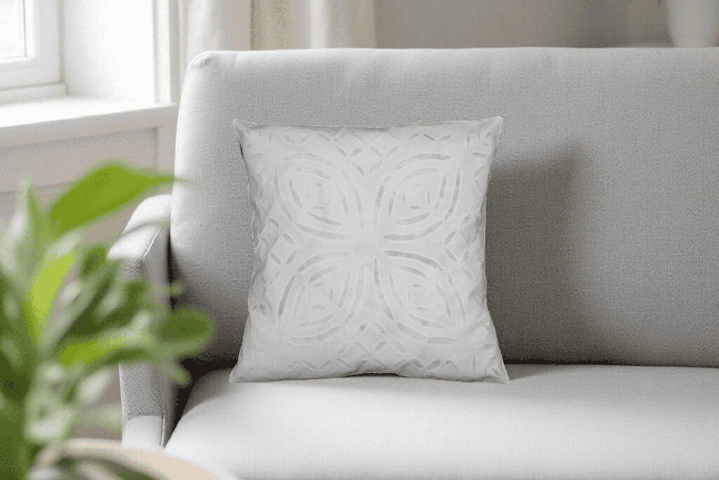 Handmade Applique Work Cushion Cover