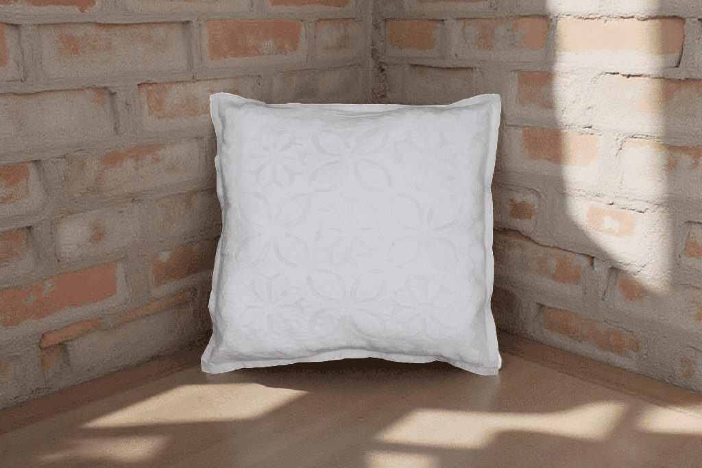 Handmade Applique Work Cushion Cover