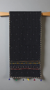 Handmade Tagai Work Cotton Stole with Ajrakh Border &amp; Tassels