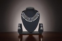 Handcrafted Oxidized German Silver Necklace Set with Jhumka Earrings