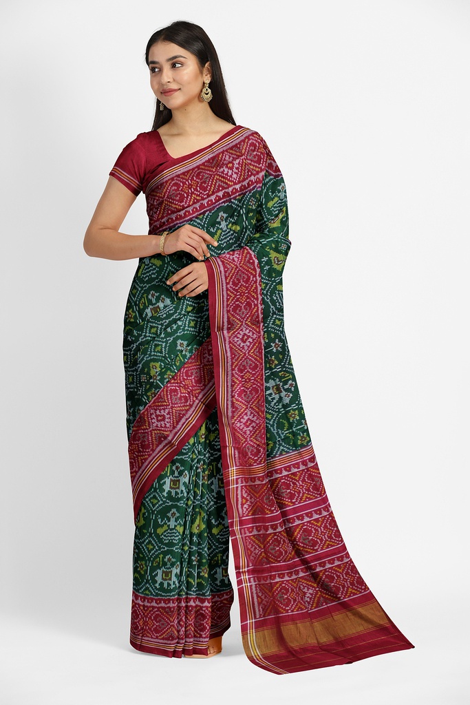 Handloom Single Ikat Silk Patola Saree