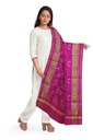 Handloom Single Ikat Patola Silk Dupatta