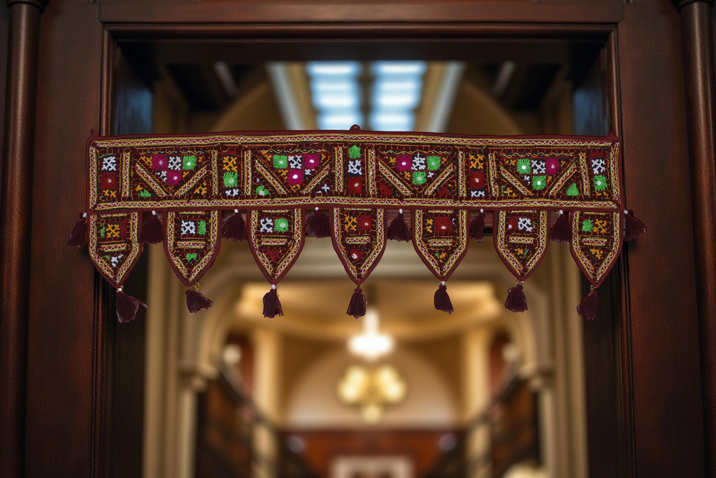 Handcrafted Kutchi Embroidered Door Toran