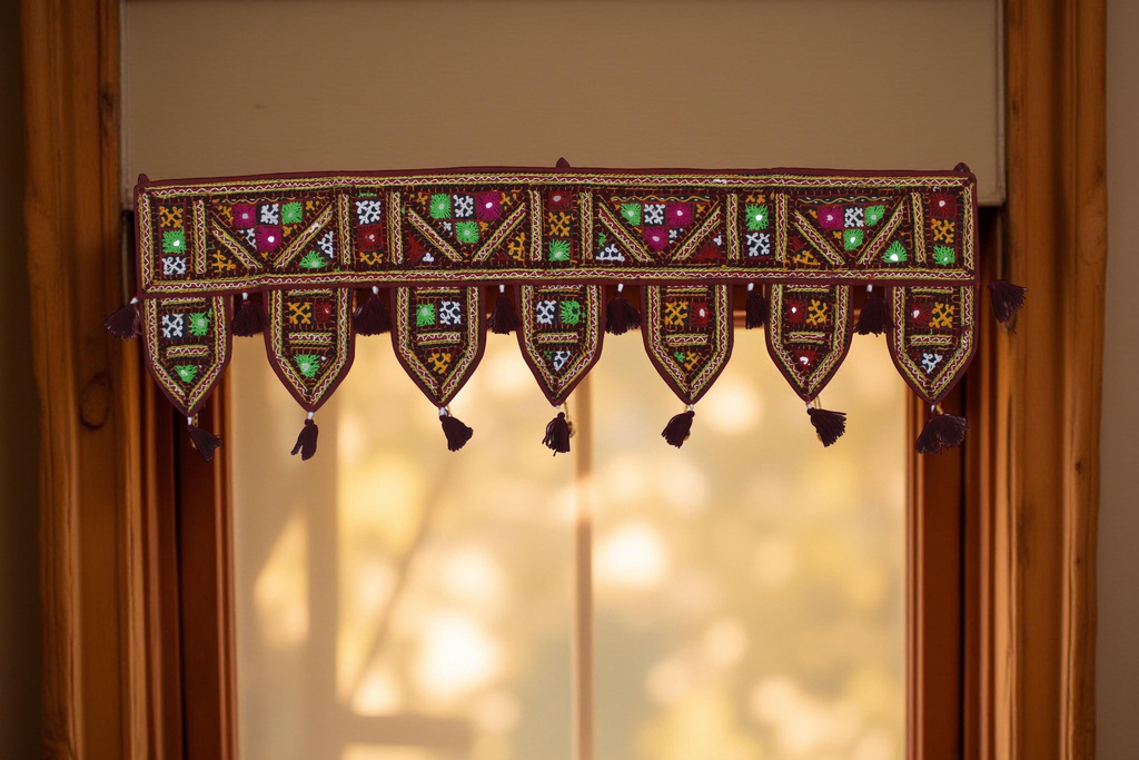 Handcrafted Kutchi Embroidered Door Toran