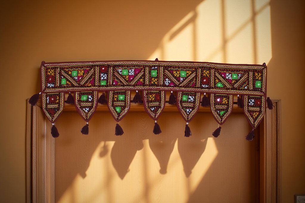 Handcrafted Kutchi Embroidered Door Toran