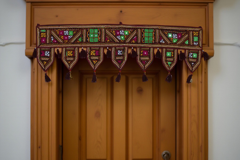 Handcrafted Kutchi Embroidered Door Toran