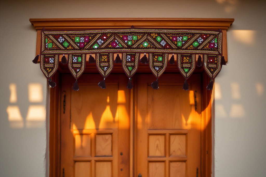 Handcrafted Kutchi Embroidered Door Toran
