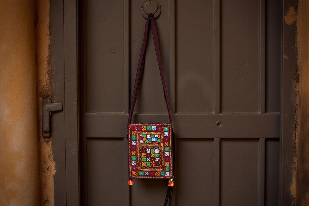 Handmade Kutchi Embroidered Sling Bag