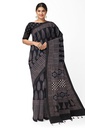 Ajrakh Hand Block Print Cotton Saree