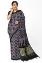 Handcrafted Ajrakh Block Print Modal Silk Saree