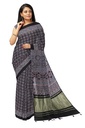 Handcrafted Ajrakh Block Print Modal Silk Saree