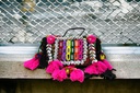 Handcrafted Banjara Boho Embroidered Shell &amp; Tassel Sling Bag