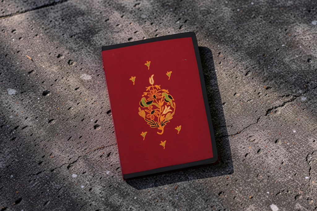 Handmade Embroidery Document File Folder