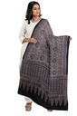 Ajrakh Hand Block Print Modal Silk Dupatta