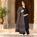 Ajrakh Hand Block Print Modal Silk Dupatta