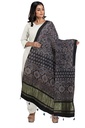 Ajrakh Hand Block Print Mashru Silk Dupatta