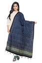 Ajrakh Hand Block Print Mashru Silk Dupatta