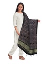 Ajrakh Hand Block Print Mashru Silk Dupatta