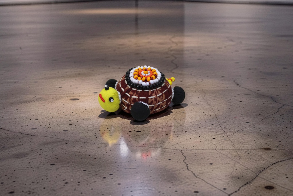 Handmade Turtle Shape Paper Weight with Bead Work