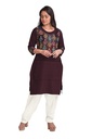 Handcrafted Applique Work Cotton Kurti Material