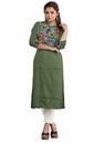 Handcrafted Applique Work Cotton Kurti Material