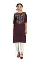 Handcrafted Applique Work Cotton Kurti Material
