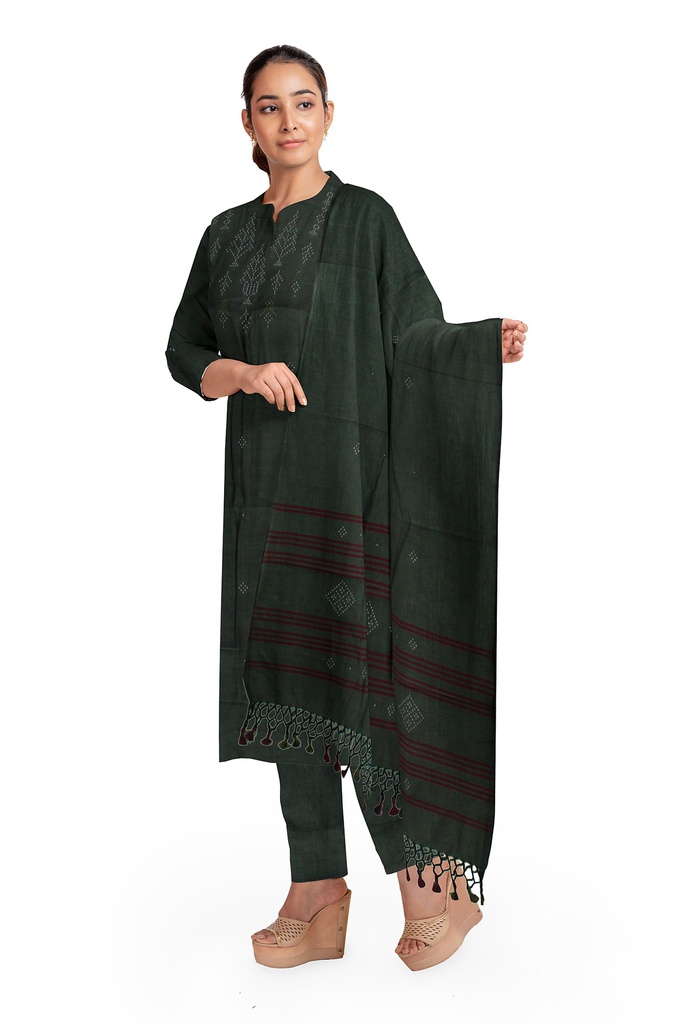 Handwoven Tangaliya Cotton Suit Set / Dress Material