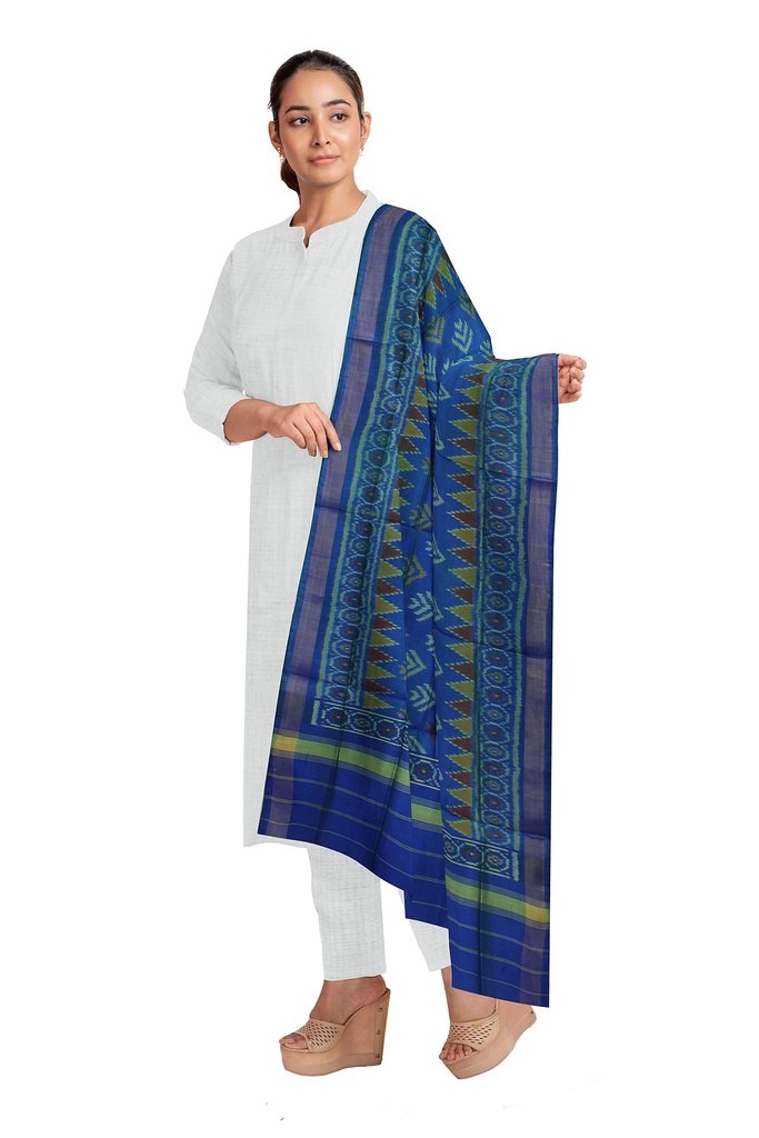 Handloom Single Ikat Patola Silk Dupatta