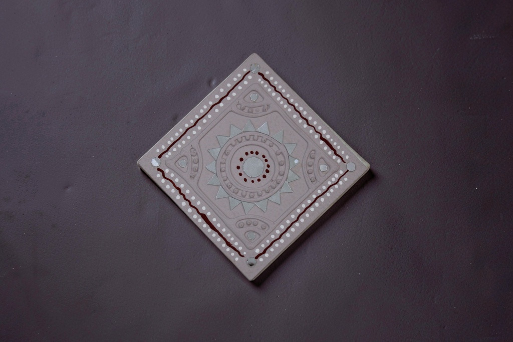 Handcrafted Mud &amp; Mirror Work Wall Hanging