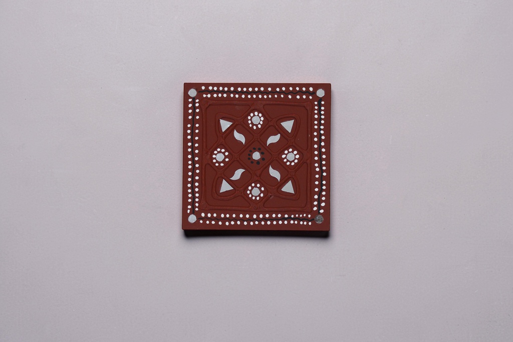 Handcrafted Mud &amp; Mirror Work Wall Hanging