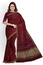 Hand Dyed Gaji Silk Bandhani Saree