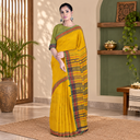 Handwoven Kala Cotton Bhujodi Saree