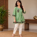 Handcrafted Embroidered Mashru Kediya Top
