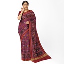 Hancrafted Semi Ikat Silk Patola Saree