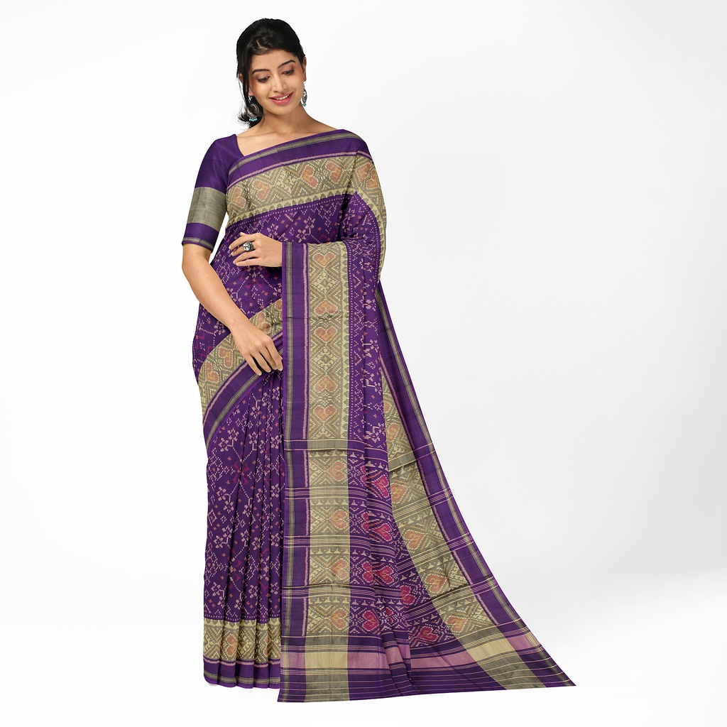 Handloom Single Ikat Silk Patola Saree