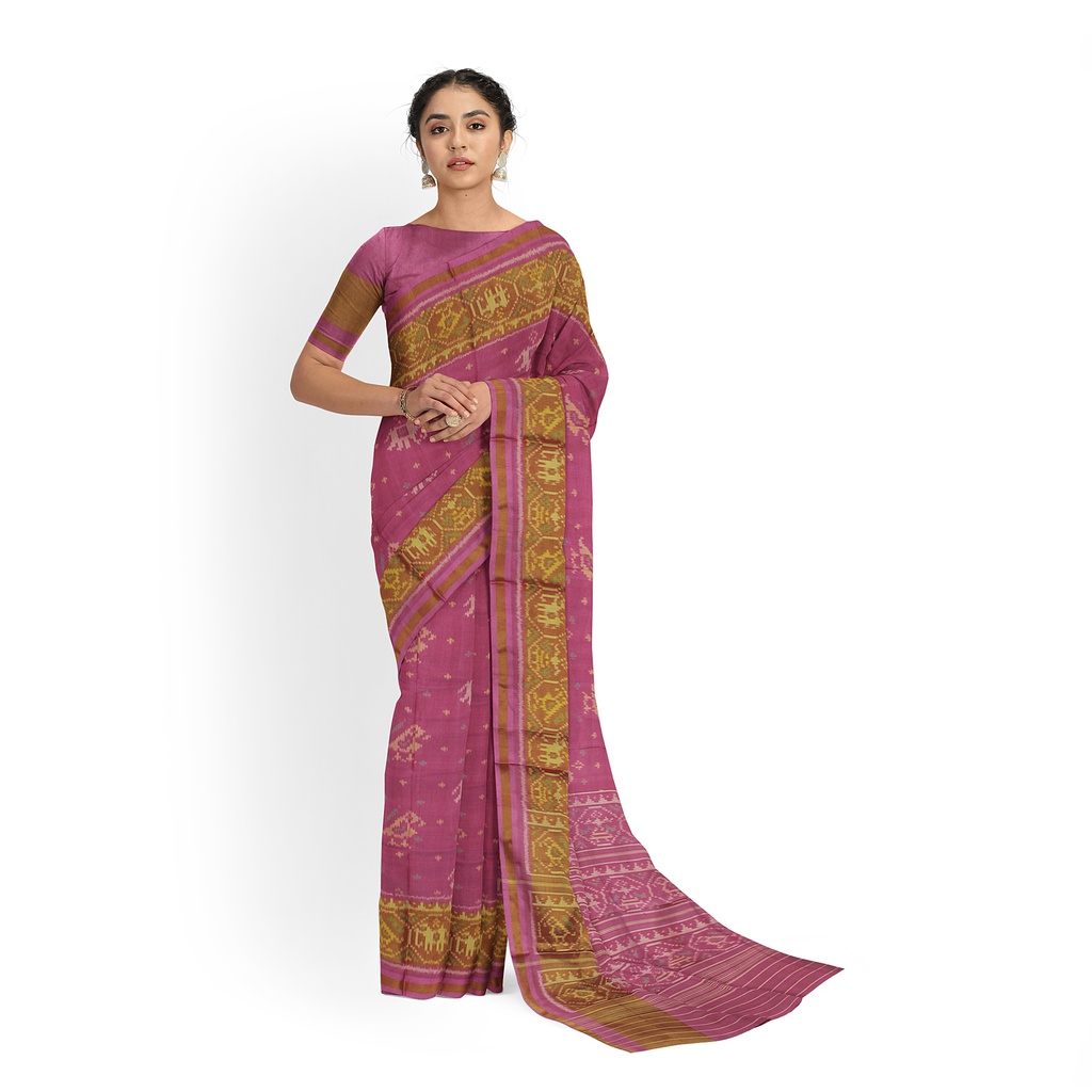 Handloom Single Ikat Silk Patola Saree