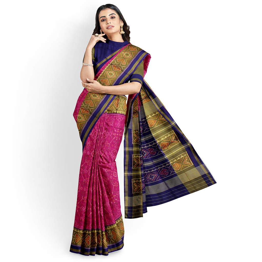 Handloom Single Ikat Silk Patola Saree