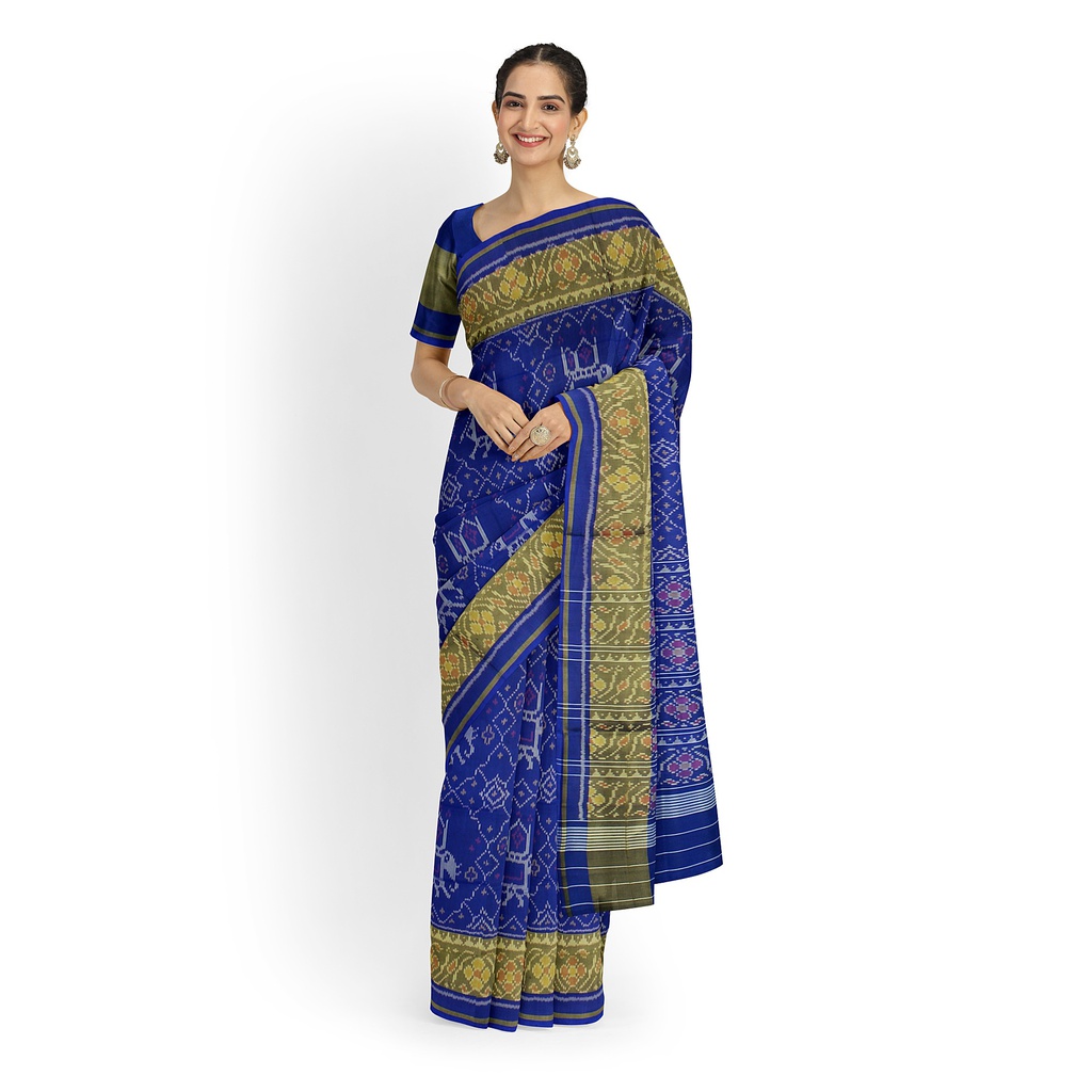 Handloom Single Ikat Silk Patola Saree