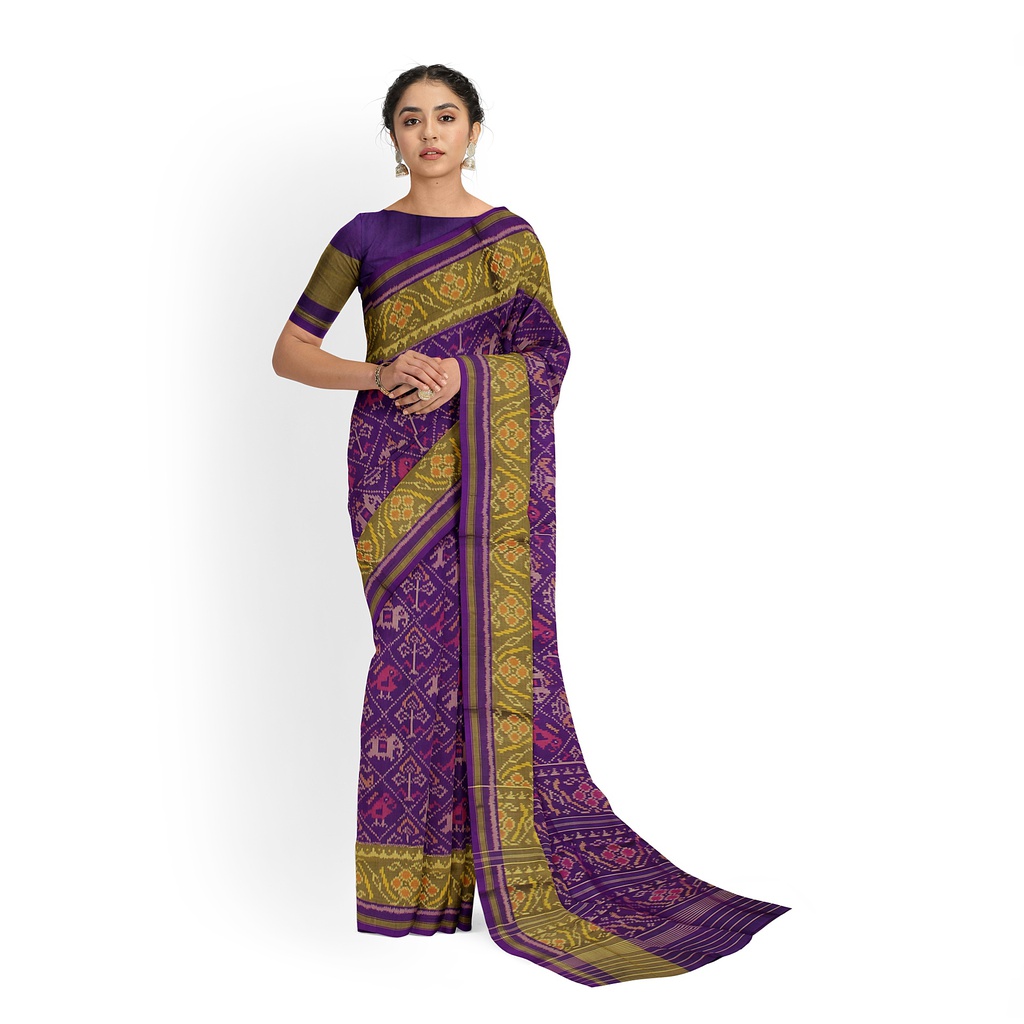 Handloom Single Ikat Silk Patola Saree
