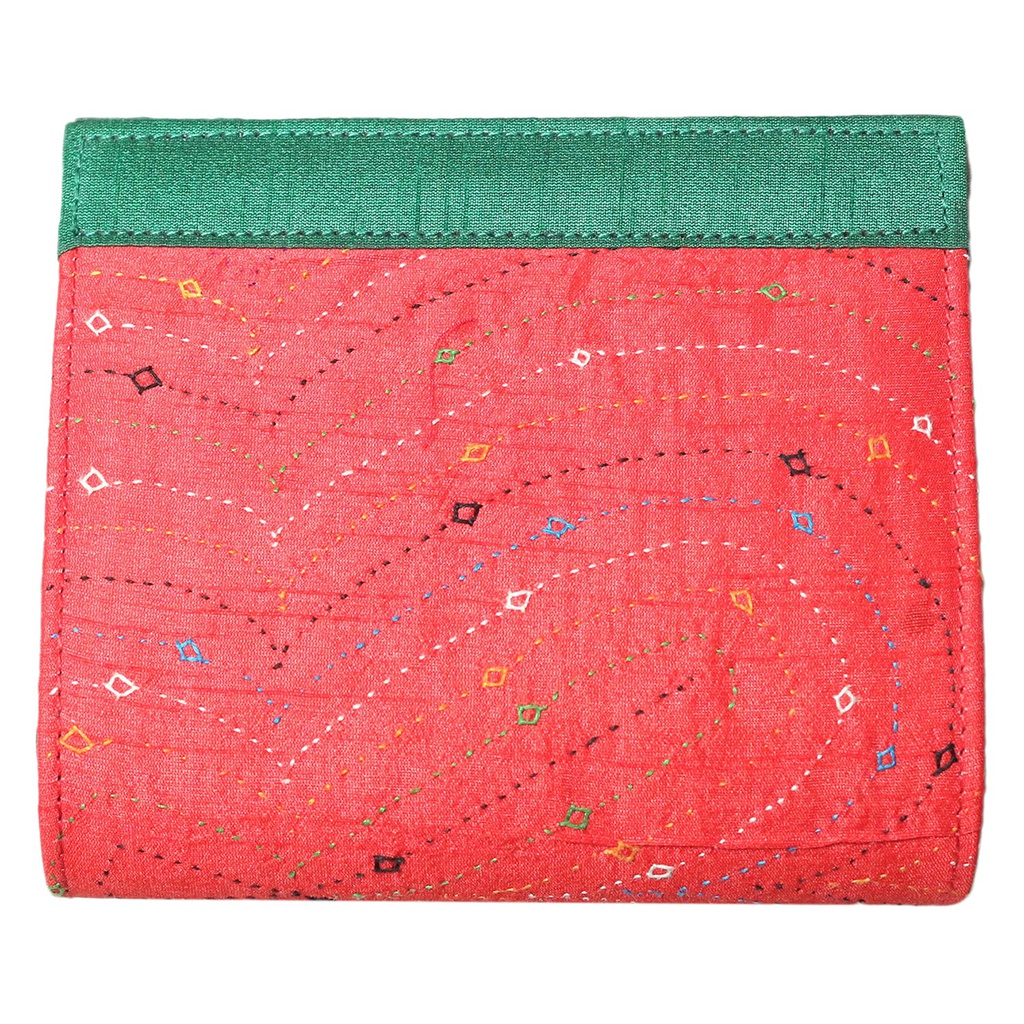 Handcrafted Red Embroidered Clutch