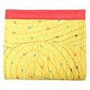 Handcrafted Yellow Embroidered Clutch