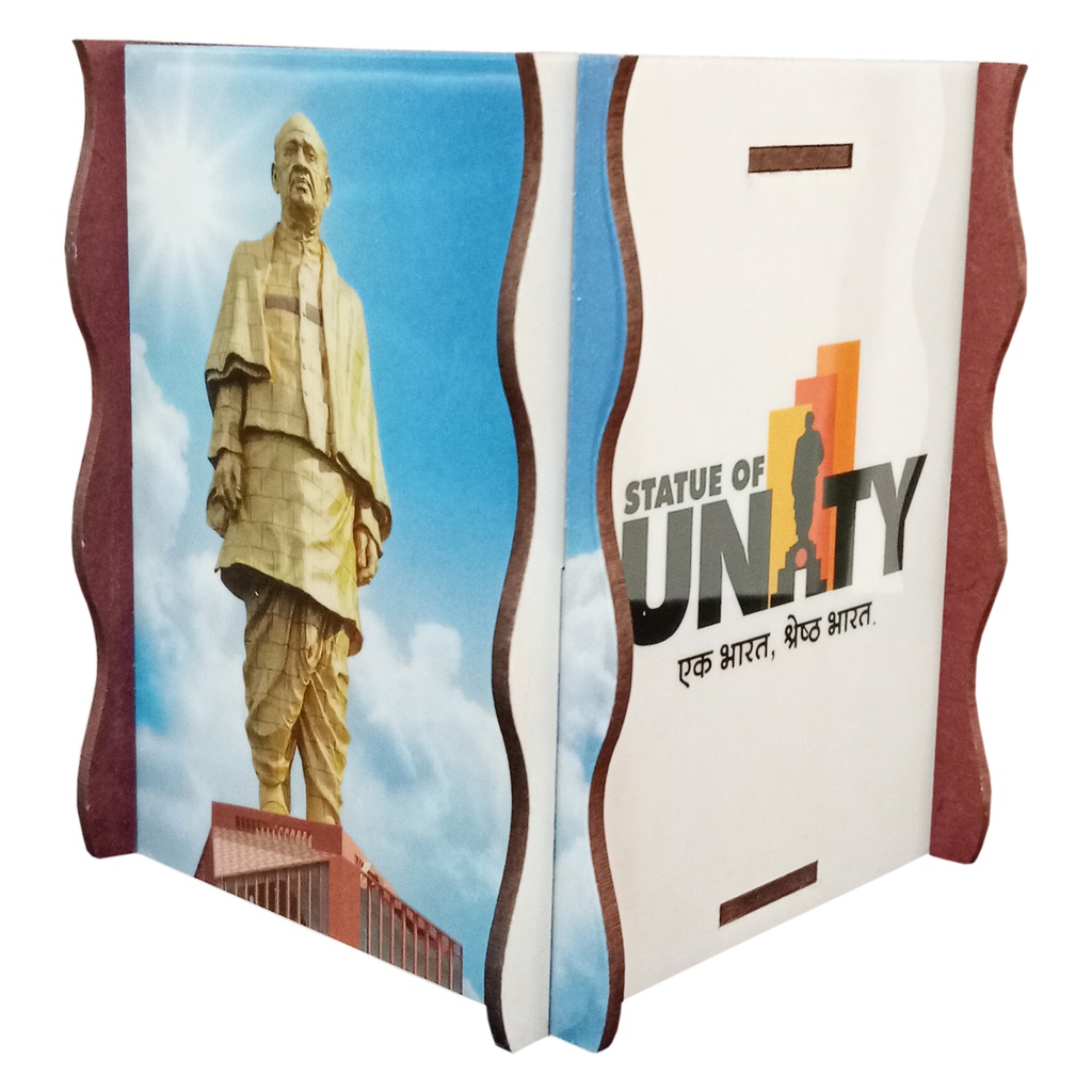 Handcrafted MDF Statue of Unity Pen Stand