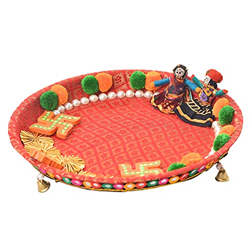 Handmade Decorative Metal Pooja Thali