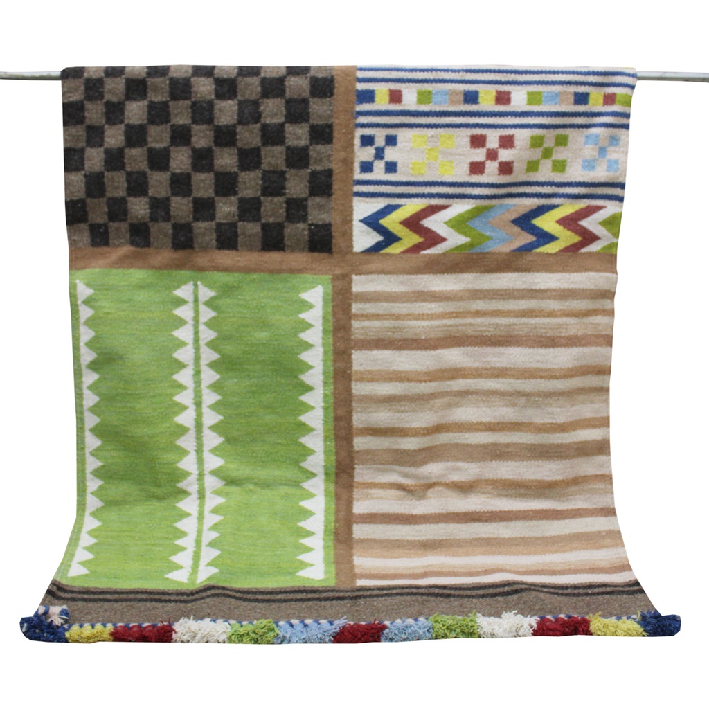 Handmade Multicolor Kharad Carpet/ Rugs