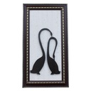 Handcrafted Duck Set Wooden Frame Wall Hanging