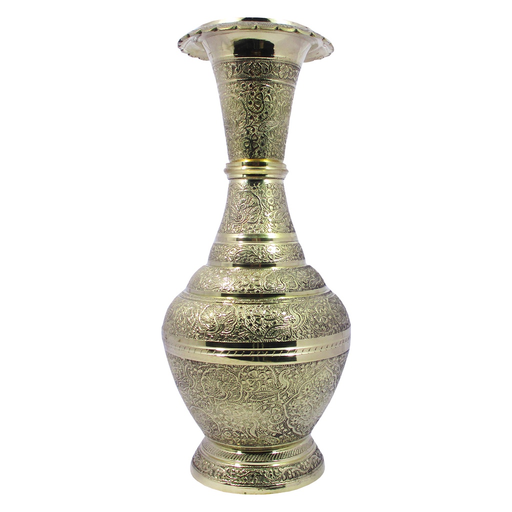 Handcrafted Metal Decorative Flower Pot / Vase (12")